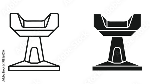 Railway track illustration