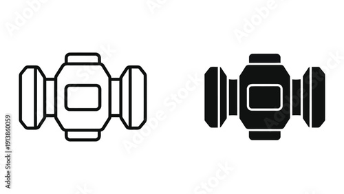 Camera Lens Icon Set