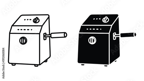 Coffee grinder illustration