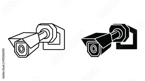 Security cameras icons
