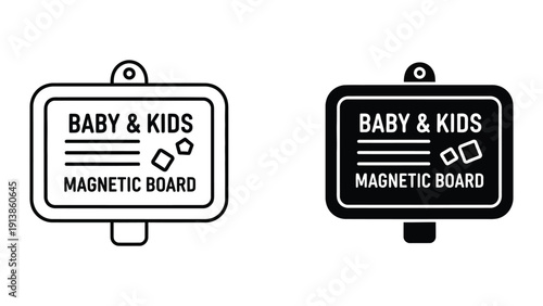 Magnetic board for kids room