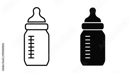 Baby Bottles Silhouette