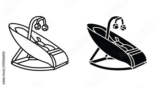 Baby Relaxing in Vibrating Chair