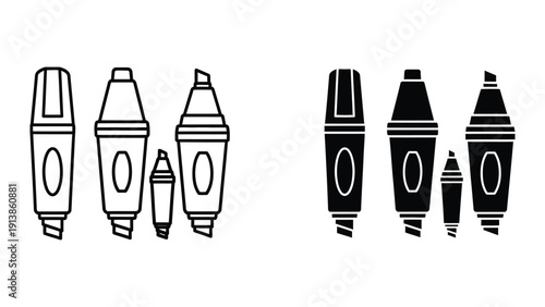 Markers or Felt Tip Pens