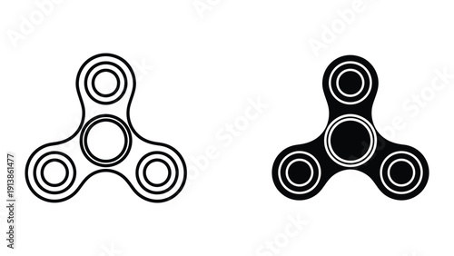 Fidget Spinner Vector Illustration