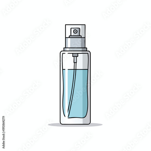 Transparent Perfume Bottle with Atomizer