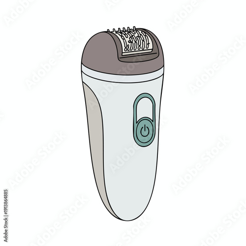 Electric Facial Hair Trimmer for Men with Adjustable Head and Rechargeable Battery