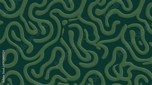 An abstract, textured, organic pattern with flowing, curved lines in shades of green, creating a visually engaging and modern design