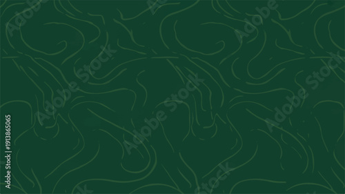 Abstract Swirling Lines on a Dark Green Background, Elegant and Sophisticated Design Element