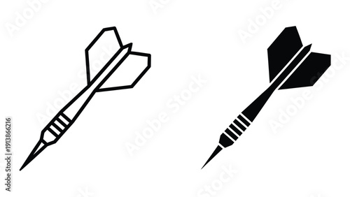 Darts icon set