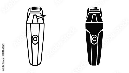 Hair clippers illustration