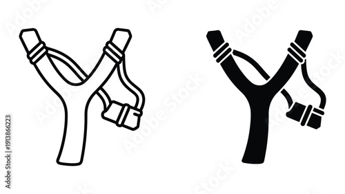Slingshot vector illustrations