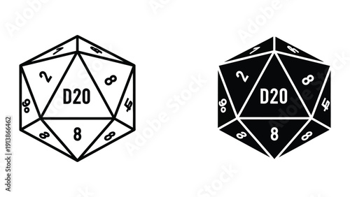 D20 Dice Illustration