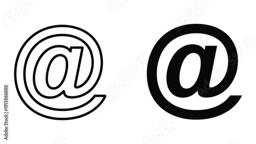 Email symbol or sign