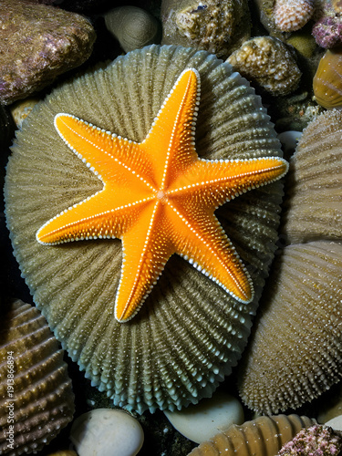 Macro view of pillow star Starfish are among the most familiar of marine animals and possess a number of widely known characteristics, such as regeneration and feeding on mussels. Starfish possess a w