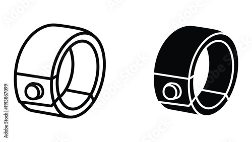 Mechanical ring or gasket illustration
