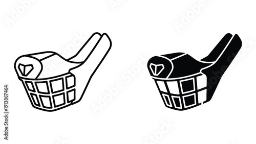 Boxing gloves illustration