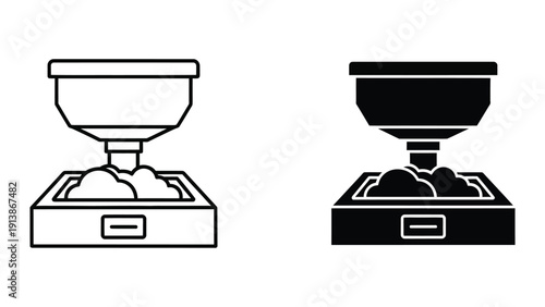 Coffee grinder illustration