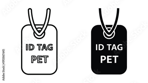 Pet ID Tags Illustration
