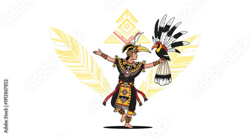 Cultural and Religious Ritual Ceremony with Traditional Atmosphere