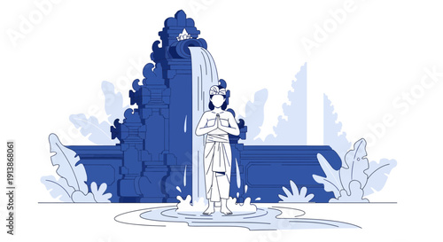 Cultural and Religious Ritual Ceremony with Traditional Atmosphere