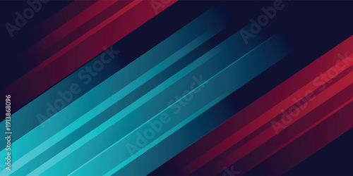 Red And Blue VS Speedline Background. Versus Concept.