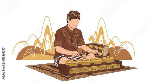 Cultural and Religious Ritual Ceremony with Traditional Atmosphere