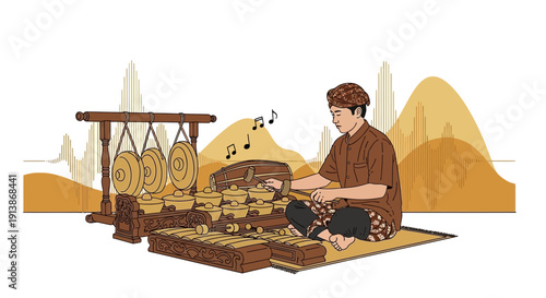 Cultural and Religious Ritual Ceremony with Traditional Atmosphere