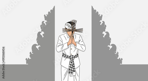 Cultural and Religious Ritual Ceremony with Traditional Atmosphere