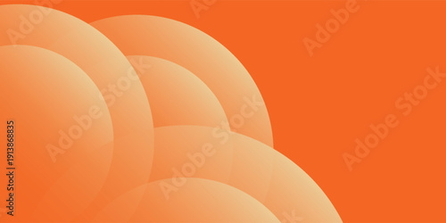 abstract orange circular background. Dynamic sound wave. Design element. Vector illustration
