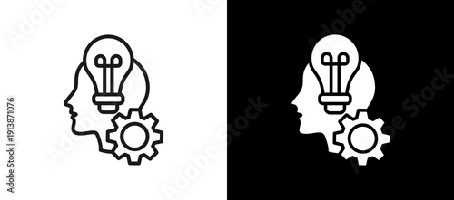 Skill Development whiteblack icon