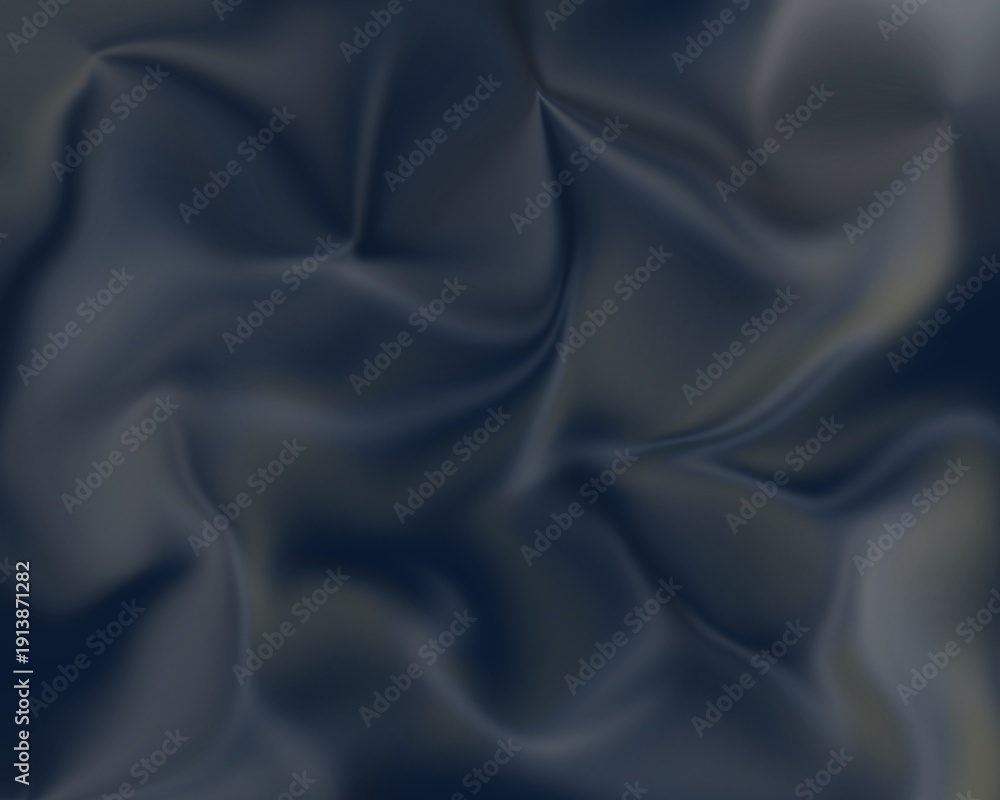 Fototapeta premium Luxurious Dark Navy Silk Fabric Texture – Abstract Rippled Satin Background