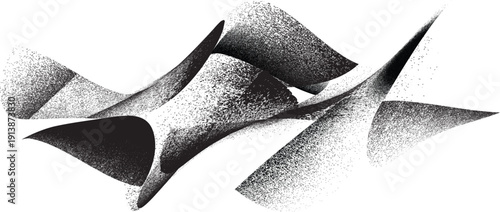 Sprayed black spiral line .Graffiti art design . Irregular shapes for creative design. Noise dispersion grungy wavy logo . Spray effect .Grunge texture . Distressed element . Grange textured vector
