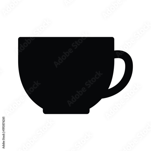 Black coffee cup silhouette