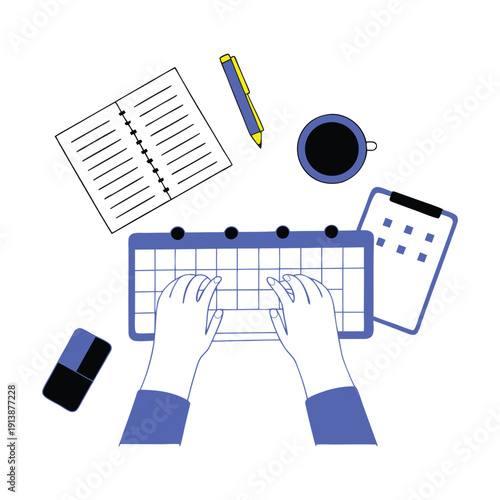vector illustration of a keyboard instrument.