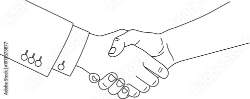 Handshake agreement between two people