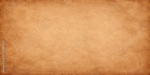 A blank vintage sheet of aged brown parchment paper with a stained grunge texture and worn antique pattern creates a grungy retro design background