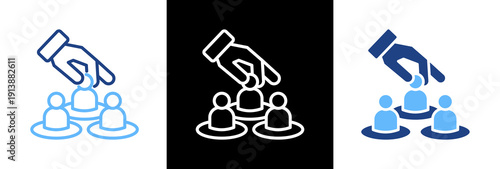 Hiring Process triple icon