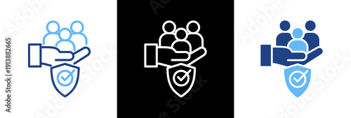 Workplace Safety triple icon