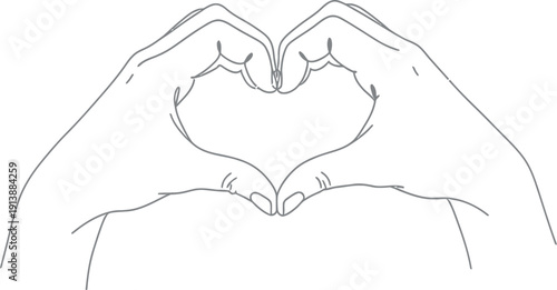 Hands forming a heart shape