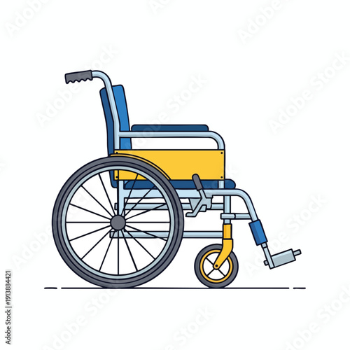 Modern Healthcare Wheelchair with Adjustable Features for Comfortable Mobility