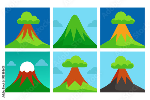 Volcanic landscapes and eruptions