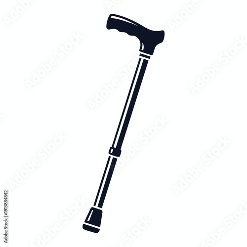 Illustration of a walking stick for mobility assistance