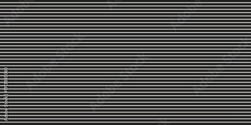 Narrow black-white vertical lines. Symmetric geometric ornament. Striped seamless pattern, abstract wallpaper. Digital paper for textile print, page fill. Vector