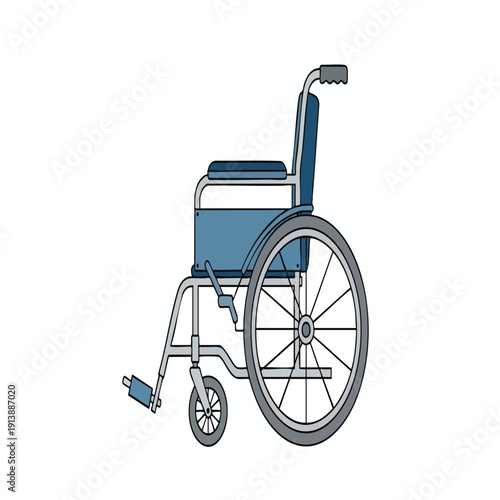 Modern Wheelchair with Adjustable Backrest for Comfortable Mobility