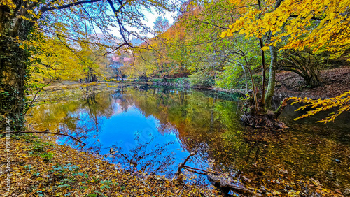 Autumn landscape in (seven ...