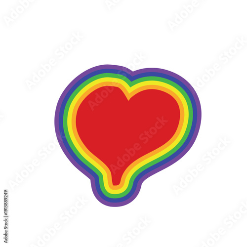 LGBT Pride Month. Pride label, ribbons with rainbow colors. Banner Love is love. LGBT event banner template. Realistic vector