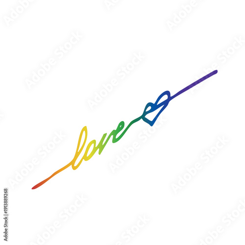 LGBT Pride Month. Pride label, ribbons with rainbow colors. Banner Love is love. LGBT event banner template. Realistic vector