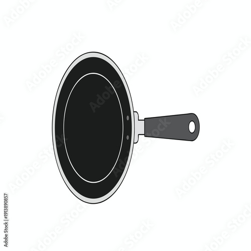 Empty Non Stick Frying Pan for Cooking and Food Preparation