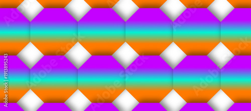 Rainbow Hexagon Geometric Pattern Abstract Background